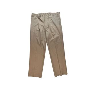 Dockers Iron Free Khaki Pants Men’s W38 L32 Classic D3 Flat Front Comfort I23